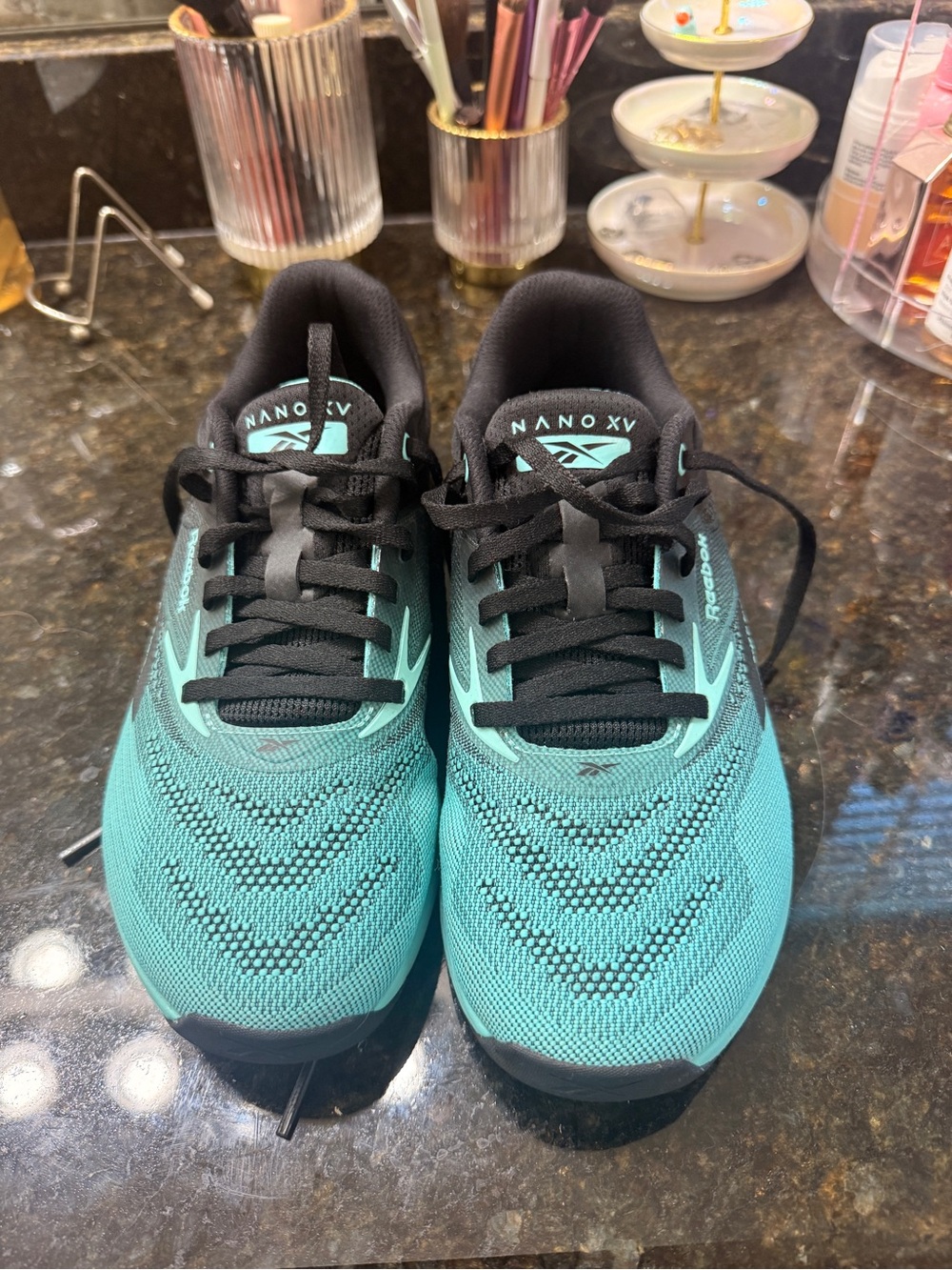 Reebok Women's Nano XV Training Shoe - Teal/Black 7.5